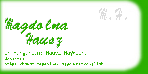 magdolna hausz business card